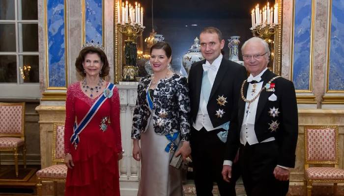 King Carl, Silvia receive Icelandic President Halla Tómasdóttir at Palace