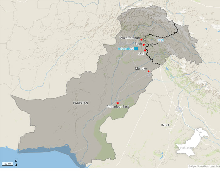 بھارت نے پاکستان پر 5 جگہوں پر میزائل داغ دیے، پاکستان کی جوابی کارروائی جاری