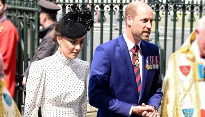 Kate Middleton joins Prince William in chic polka dot dress for VE Day service