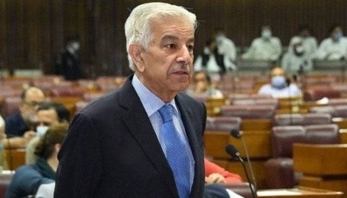 وزیرِ دفاع خواجہ آصف — فائل فوٹو