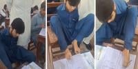 بلوچستان: طالبِعلم کی پاؤں سے پرچہ حل کرتے ویڈیو وائرل