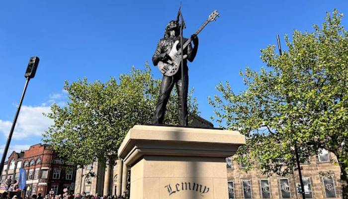 Lemmy Kilmister statue unveiled in hometown with portion of his ashes