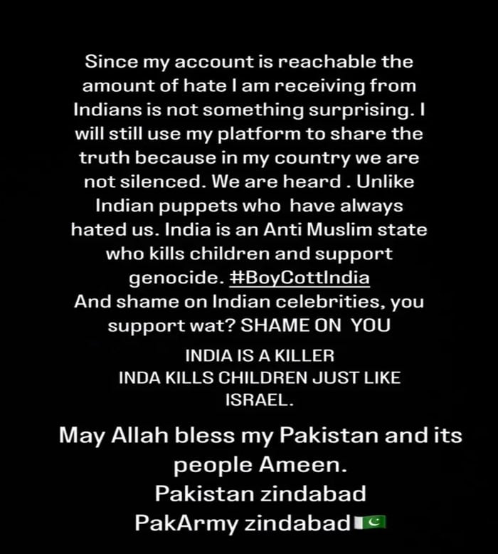 بھارت اسرائیل کی طرح ہے جو بچوں کو نشانہ بناتا ہے: منال خان
