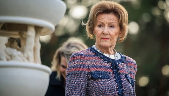 Queen Sonja of Norway steps out for first time since hospital stay