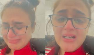 حرا مانی کی ابوظبی ایئر پورٹ سے روتے ہوئے ویڈیو