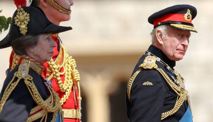 King Charles, Anne present new Standards to Household Cavalry, Blues and Royals
