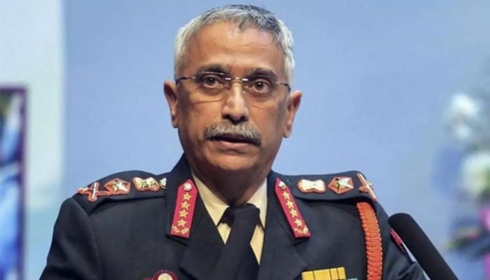 فائل فوٹو، بھارت کے سابق آرمی چیف جنرل منوج نروا