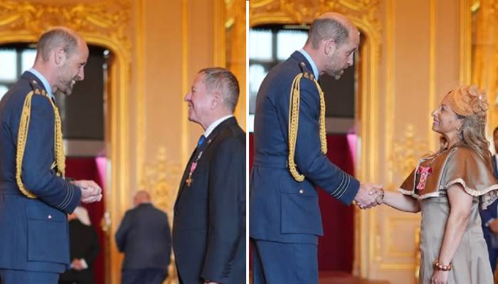 Prince William presents MBE awards to ‘well-deserved’ recipients at Windsor
