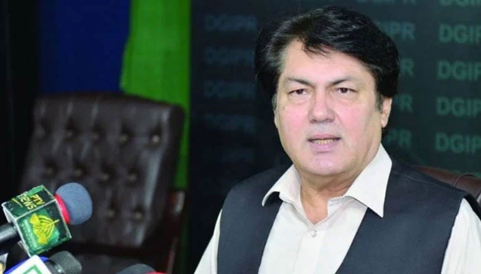 مشیر اطلاعات خیبرپختونخوا بیرسٹر سیف---فائل فوٹو