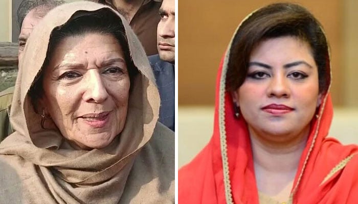 کنول شوزب اور علیمہ خان—فائل فوٹوز