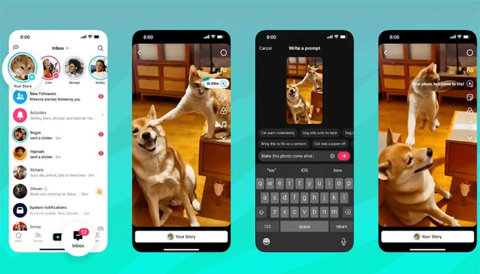 TikTok rolls out AI Alive tool to create videos from images in stories