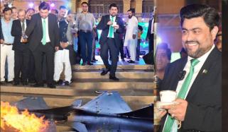 کامران ٹیسوری کی رافیل کے ماڈل کو آگ لگا کر چائے کی چسکیاں لیتے ویڈیو وائرل