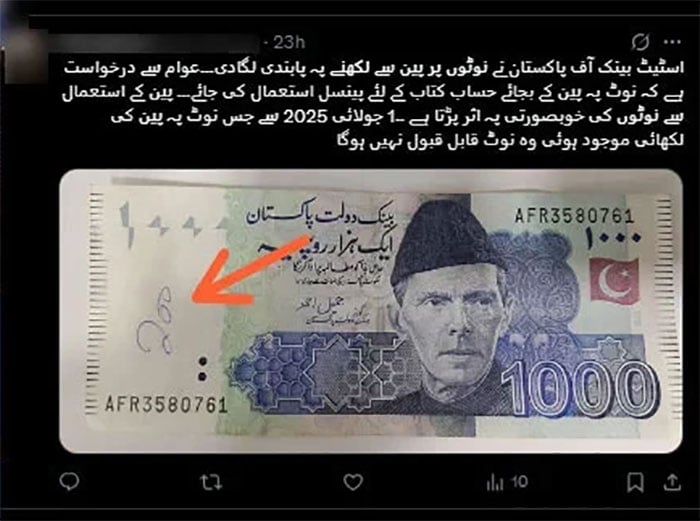 اسٹیٹ بینک سے منسوب کرنسی نوٹوں کے خبر میں صداقت نہیں، ترجمان