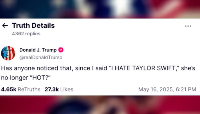 Taylor Swift faces fresh blow as Donald Trump revives old feud