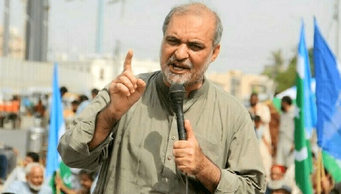 امیر جماعت اسلامی حافظ نعیم الرحمان ۔ فوٹو فائل