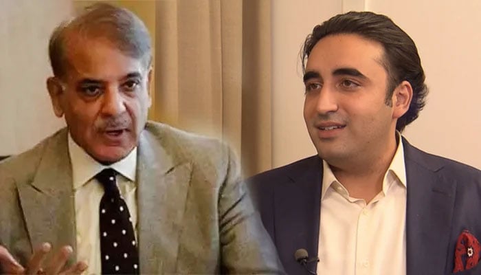 —بلاول بھٹو زرداری اور وزیرِ اعظم شہباز شریف—فائل فوٹوز