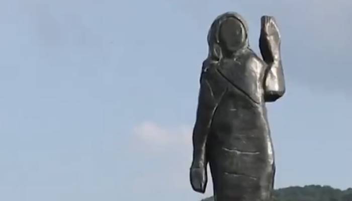 Melania Trumps bronze statue mysteriously vanishes in Slovenian hometown