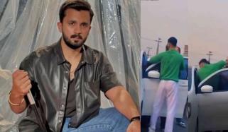 رجب بٹ کا سرعام شہری پر تشدد، متاثرہ شخص نے تھانے میں شکایت درج کروادی