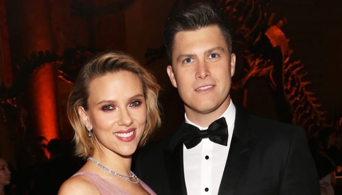 Scarlett Johansson, Colin Jost brush off Michael Ches bizarre SNL jokes