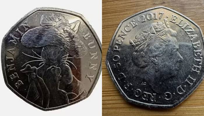 Queen Elizabeth 50p coin with beloved Benjamin Bunny listed at jaw-dropping price