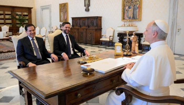 Pope Leo, JD Vance hold private talks ahead of major diplomatic efforts