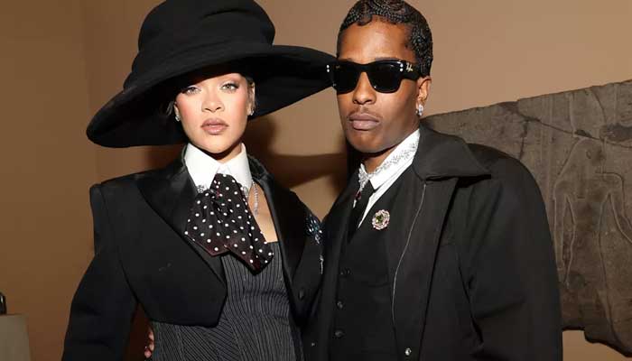 Rihanna flaunts baby bump in bold cutout dress with A$AP Rocky at Cannes
