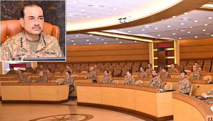 خضدار میں سفاکی بھارت کی پشت پناہی سے چلنے والی پراکسیز کے ذریعے کی گئی، کور کمانڈرز کانفرنس