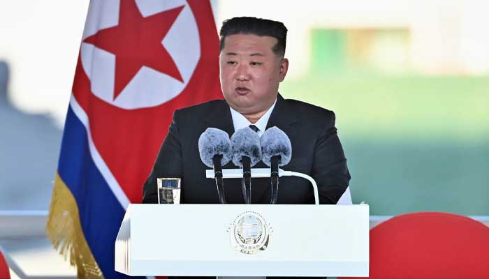 Kim Jong Un reacts to warship mishap at launch ceremony