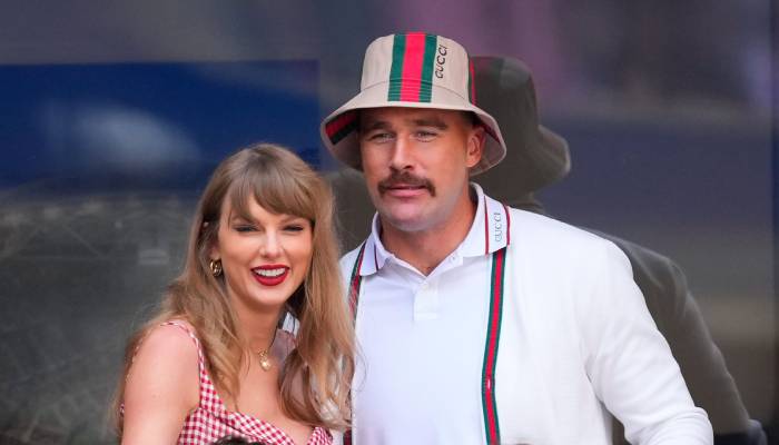 Taylor Swift’s boyfriend Travis Kelce sizzles Miami with shirtless look