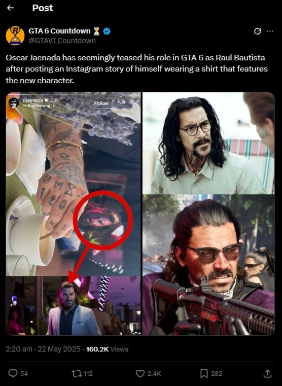 GTA 6 rumors: Is Oscar Jaenada playing Raul Bautista?