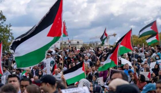 اوسلو میں اسرائیلی جارحیت کیخلاف مظاہرہ