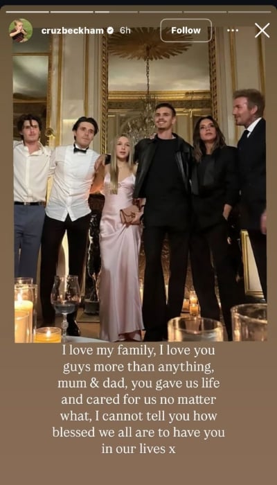 Cruz Beckham makes his feelings clear amid bitter family feud with Brooklyn