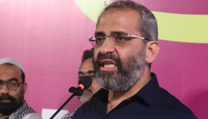 امیرِ جماعتِ اسلامی کراچی منعم ظفر—فائل فوٹو