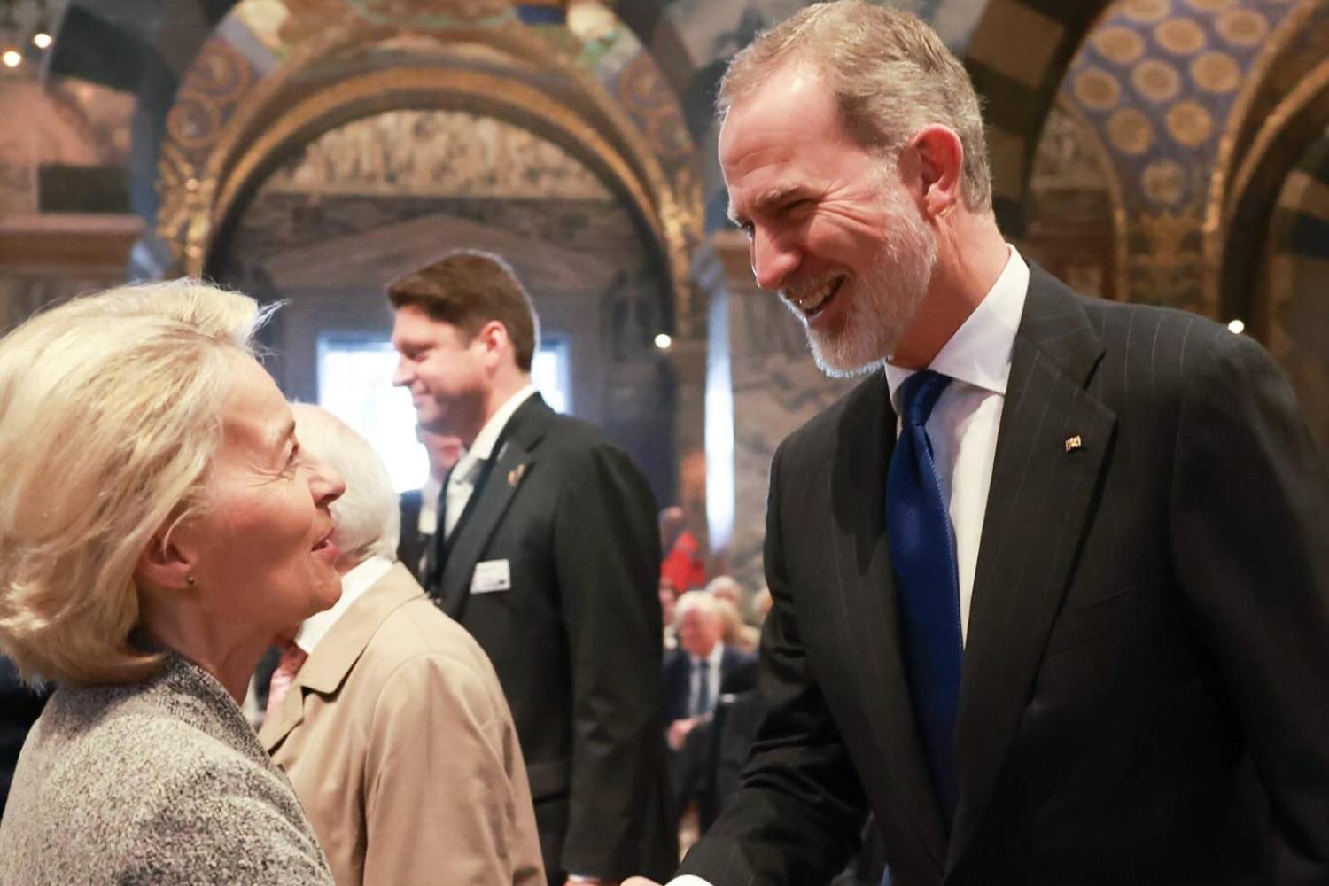King Felipe honours Ursula von der Leyen on receiving esteemed Charlemagne Prize