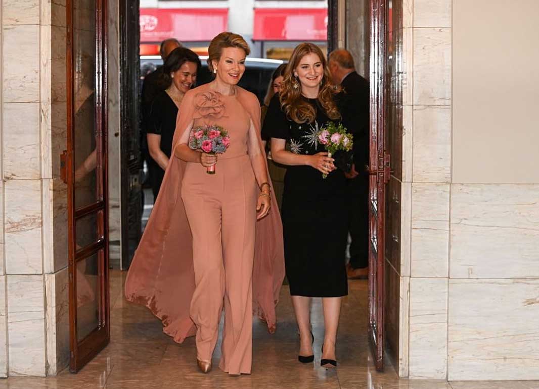 Queen Mathilde and Princess Elisabeth of Belgium