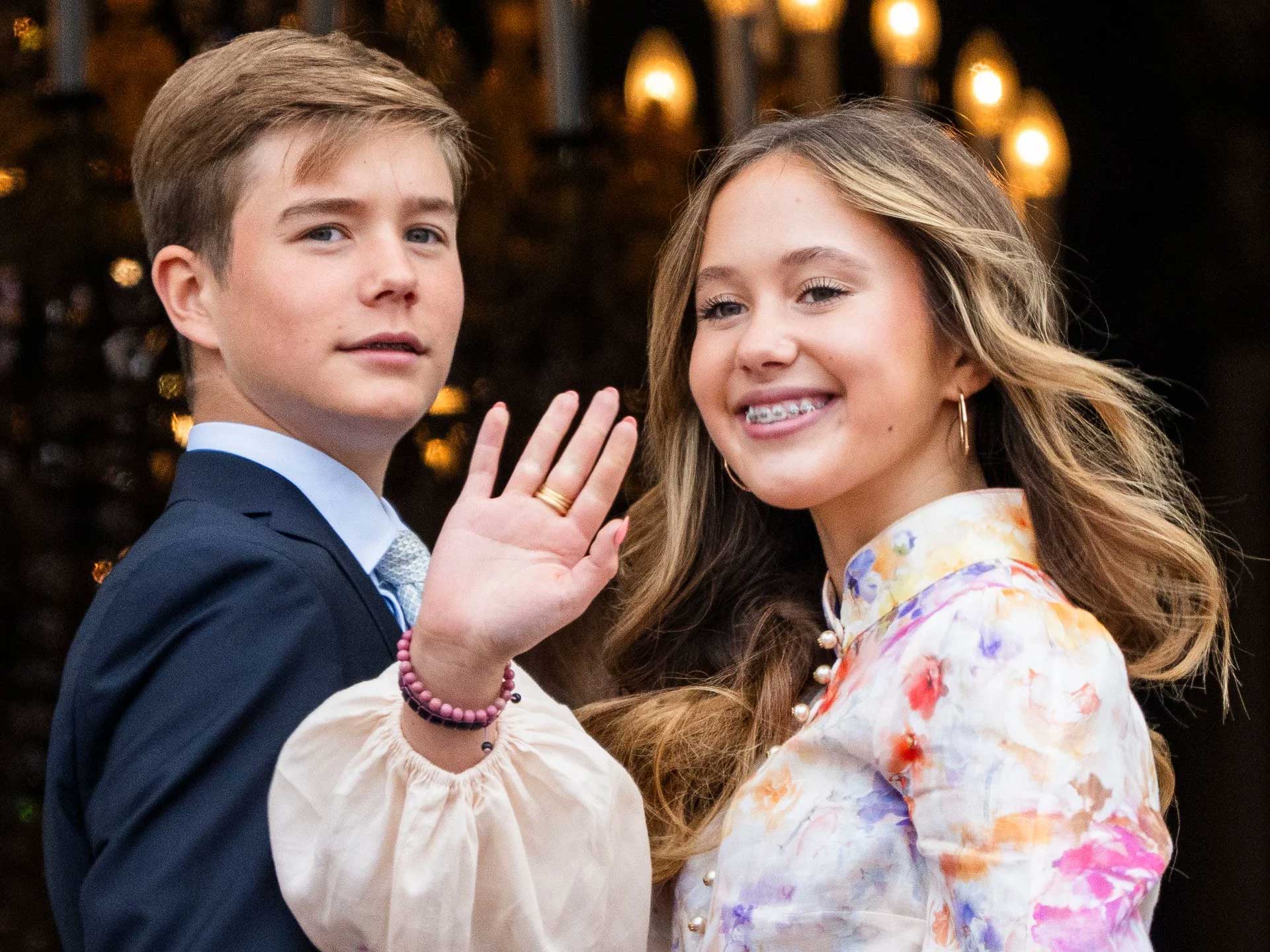 King Frederik unveils elegant new portrait of twins Prince Vincent, Princess Josephine