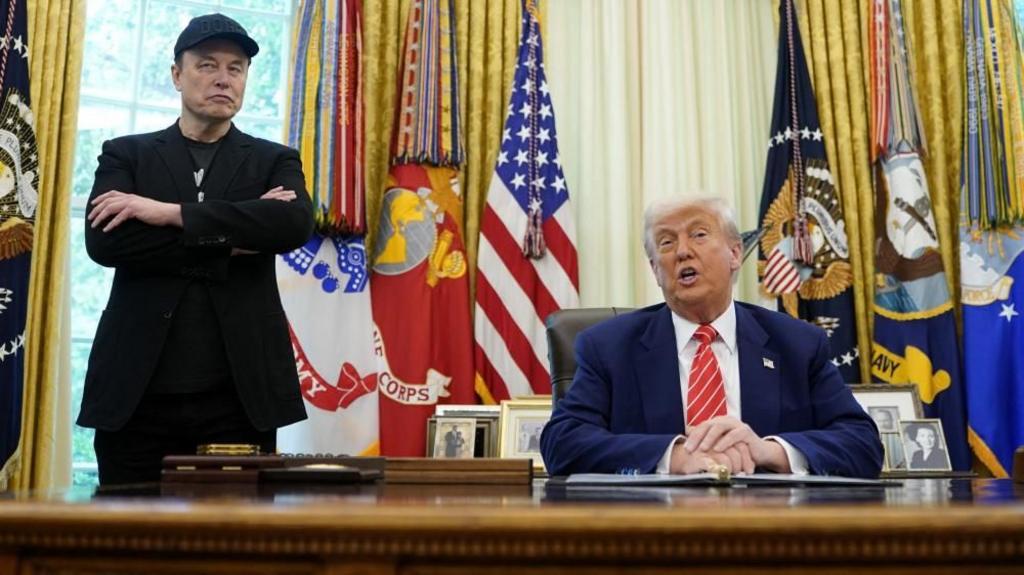 Elon Musk makes first public appearance with Donald Trump since government exit