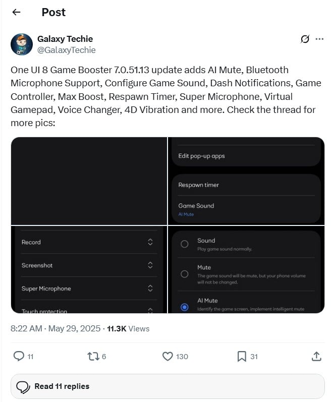 Source: X/@GalaxyTechie