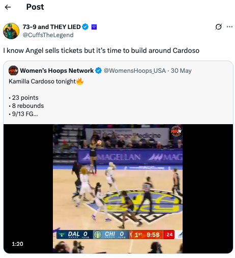 Angel Reese overlooked by LeBron James’ friend as Cardoso takes spotlight