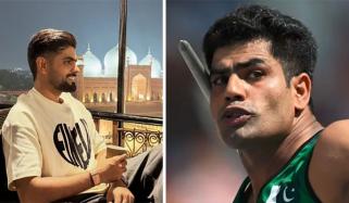 بابر اعظم کی ارشد ندیم کو گولڈ میڈل جیتنے پر مبارکباد