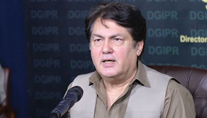 خیبر پختون خوا حکومت کے ترجمان بیرسٹر محمد علی سیف—فائل فوٹو