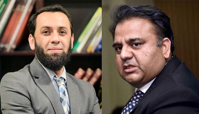 فواد چوہدری اور عطاء اللّٰہ تارڑ—فائل فوٹوز