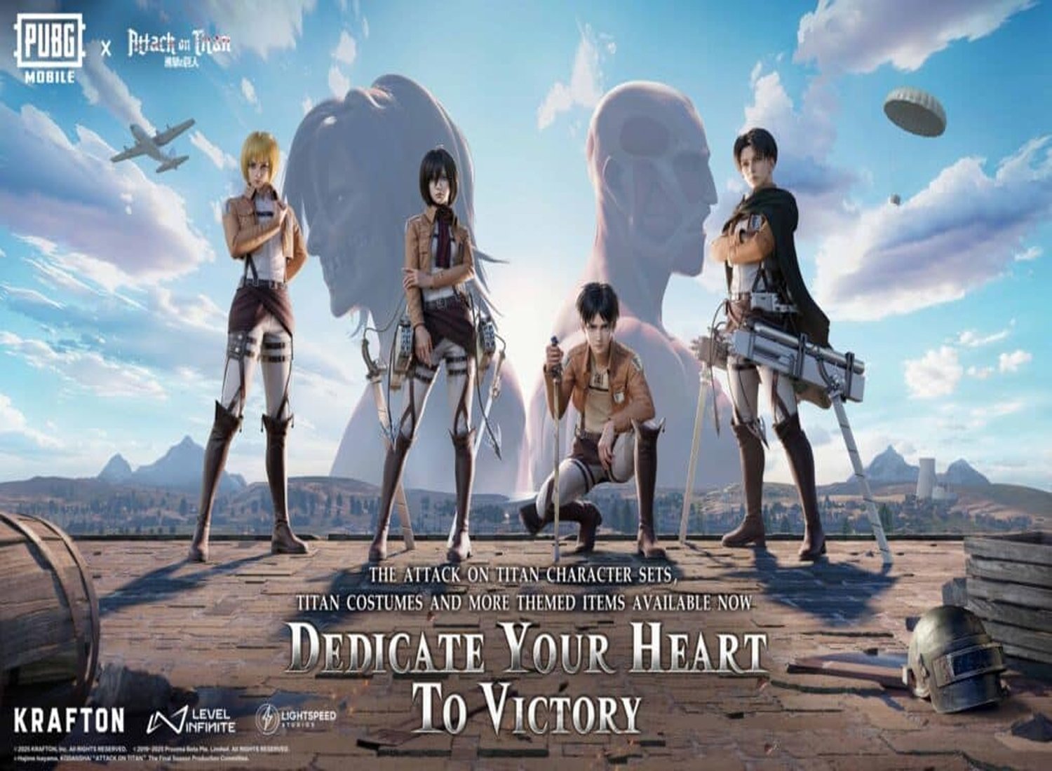 PUBG Mobile teams up with Attack on Titan for new crossover event