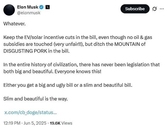 Elon Musk calls out Donald Trump in explosive feud