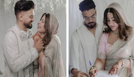 حنا خان کا نیا سفر، راکی کے ساتھ زندگی بھر کا بندھن باندھ لیا