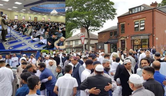 برطانیہ کی مساجد و مدارس میں نماز عید کے بڑے اجتماعات