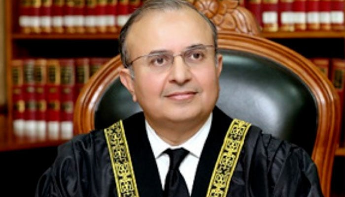قائم مقام چیف جسٹس جسٹس سید منصور علی شاہ—فائل فوٹو
