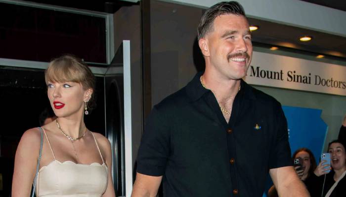 Taylor Swift, Travis Kelce set couple goals in viral wedding photos