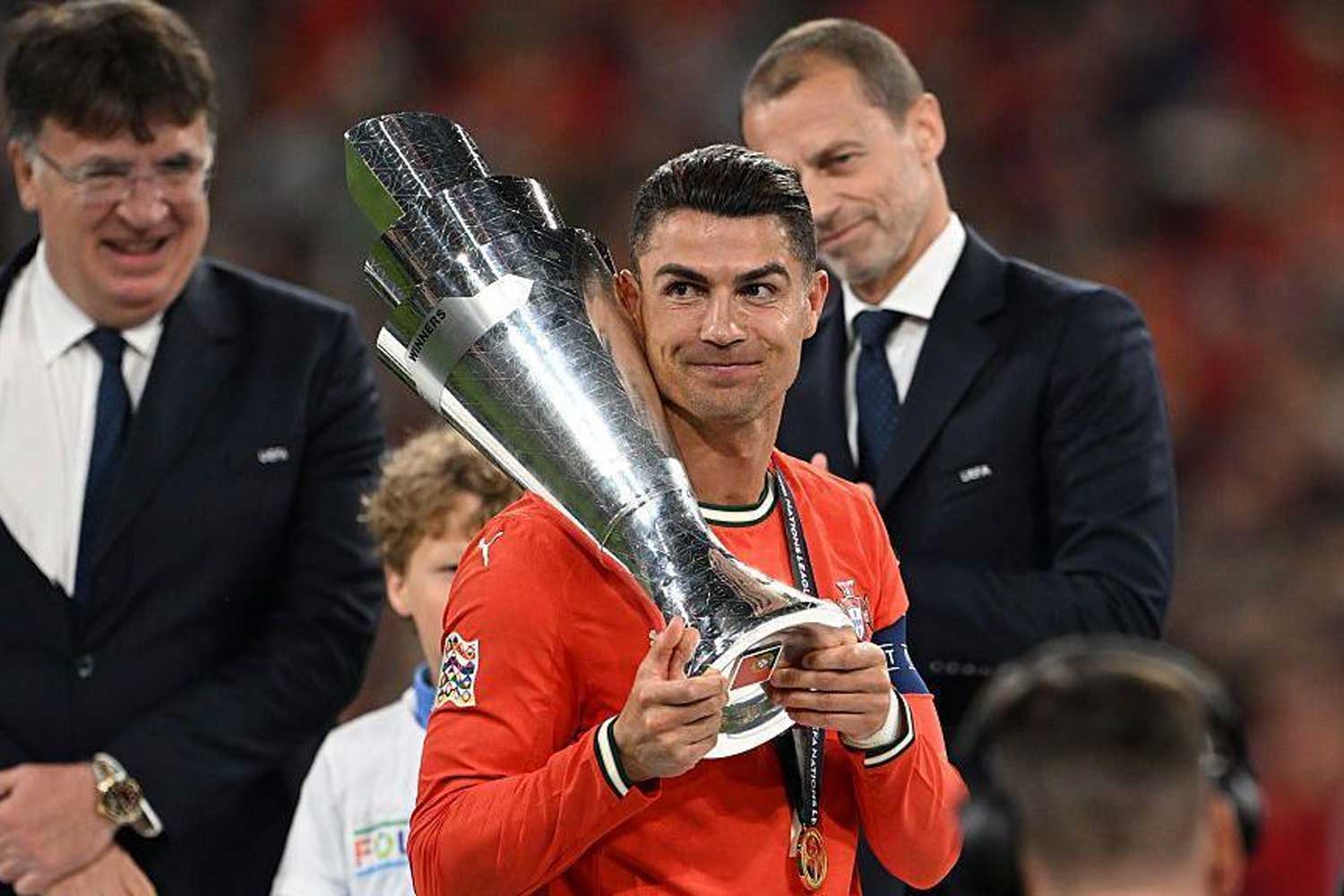 Cristiano Ronaldo reacts to Portugal win over Spain at Nations League