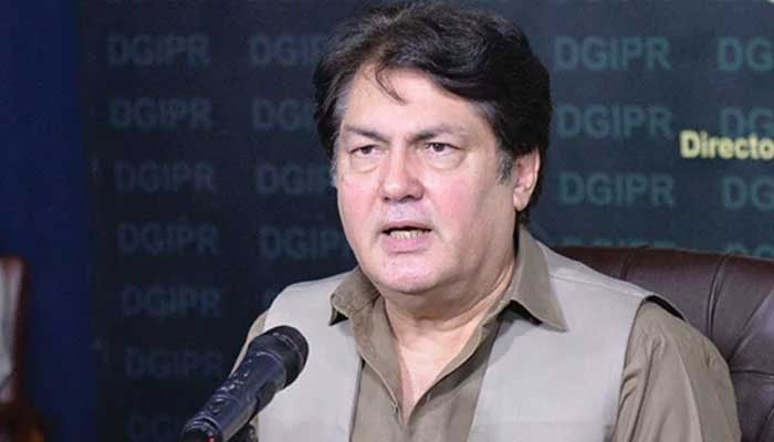 مشیر اطلاعات خیبر پختونخوا بیرسٹر محمد علی سیف—فائل فوٹو